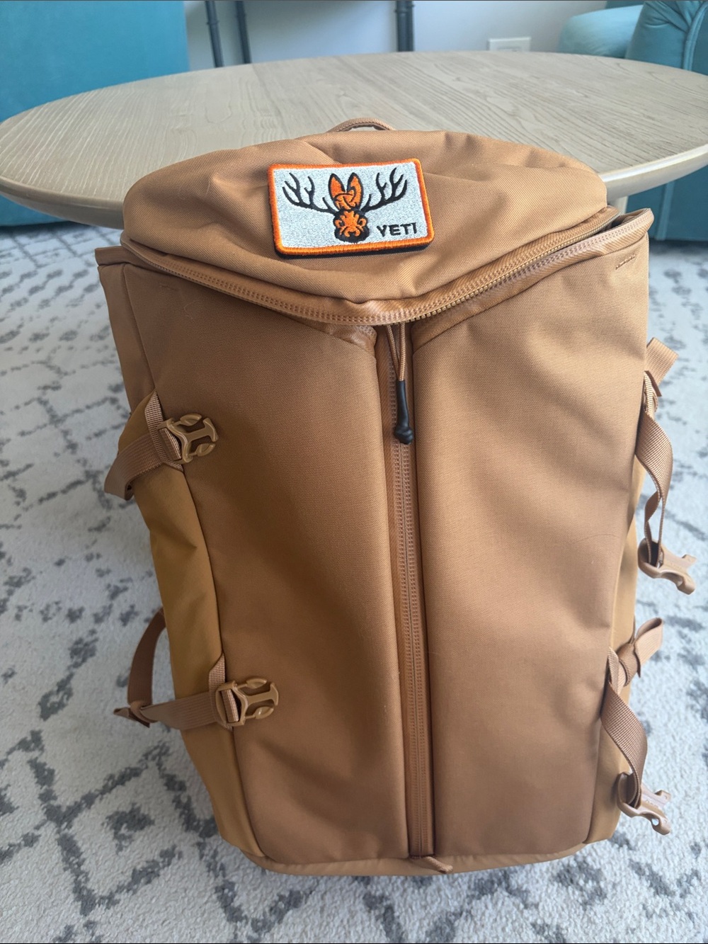 Yeti Mystery Ranch Caramel Tan Backpack with Antler Patch - Picture 2 of 5